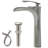 Single Hole Waterfall Bathroom Vessel Faucet With Pop-Up Drain Single Handle Bathroom Vessel Sink Faucet Brass Tall Bathroom Vanity Basin Taps-115702013