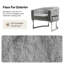Fauteuil demi-tonneau en fausse fourrure Glam 31 po Rosetta-1947072597