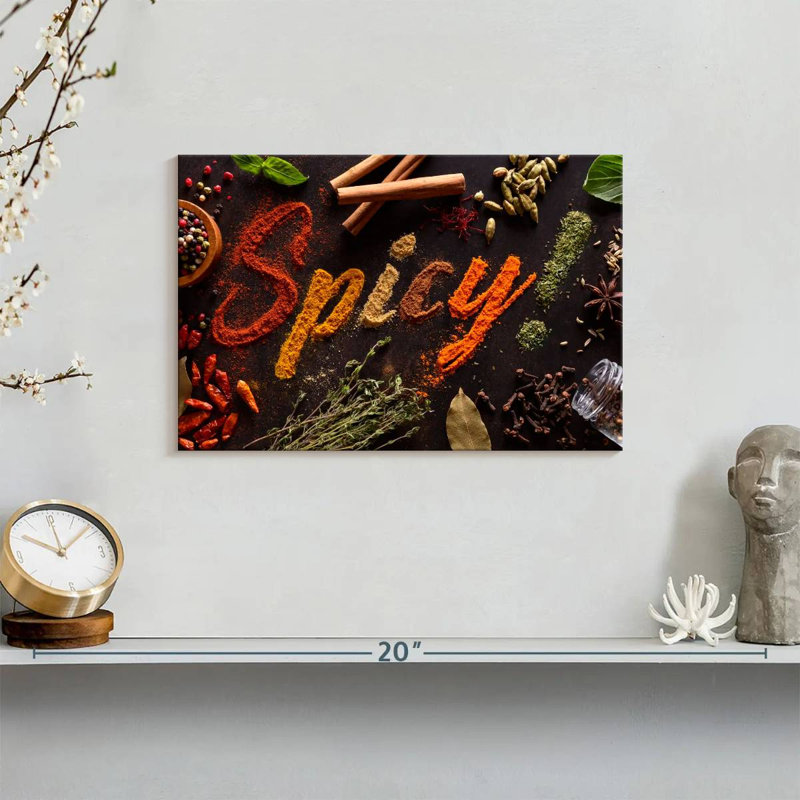 Yarlin Spicy Typography, 8" H x 12" W