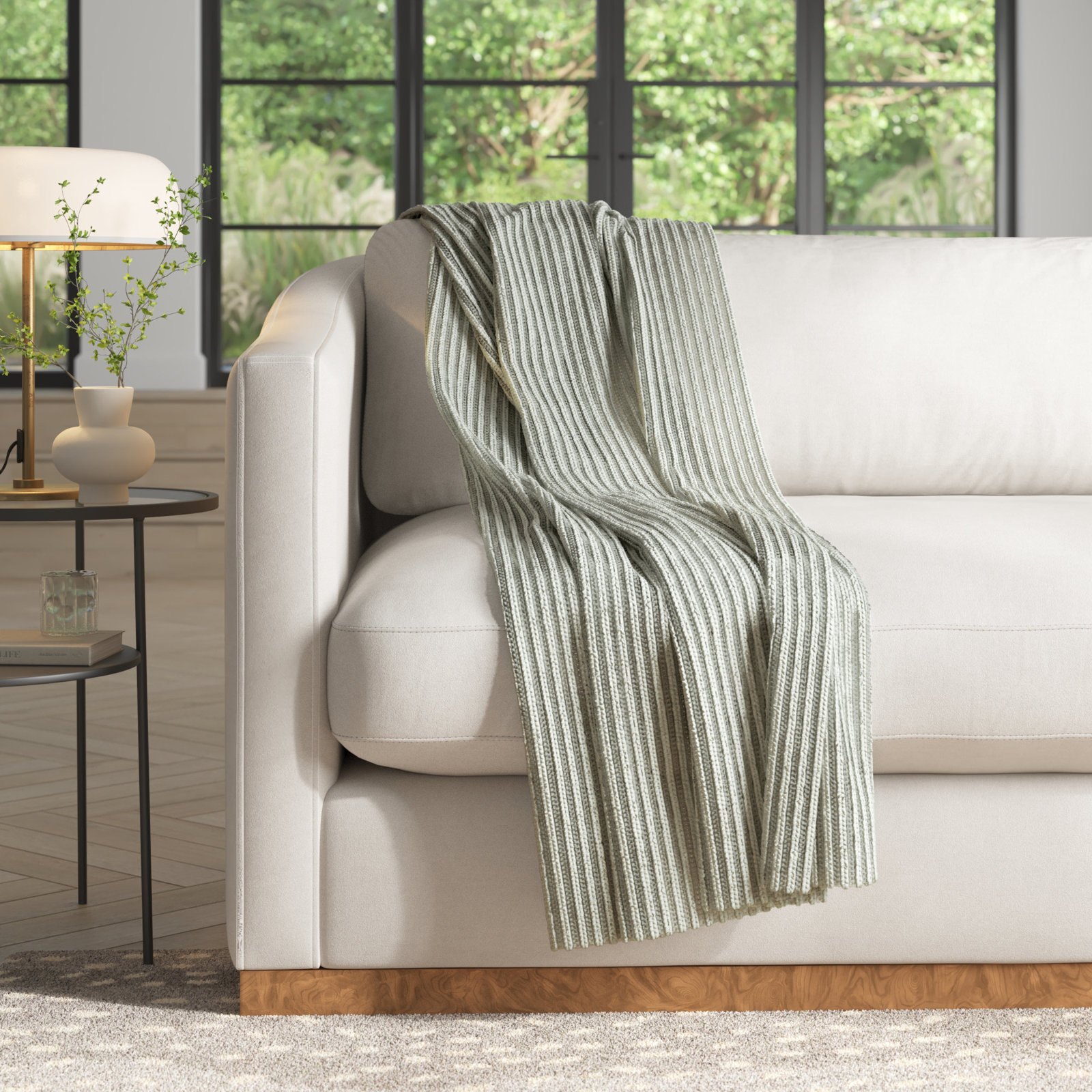 Piper Cotton Knitted Throw Blanket