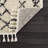 Adeen Shaggy Performance Tasseled Beige/Black Area Rug-2065492893