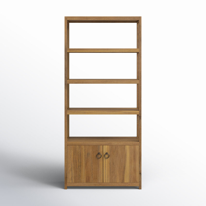 Elin Etagere Bookcase, Natural