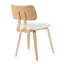 Chaise de salle à manger sans accoudoirs de style Mid-Century avec revêtement en polyester Decklen-341433494-341433488