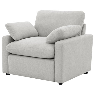 Helsel Upholstered Power Recliner Chair Grey