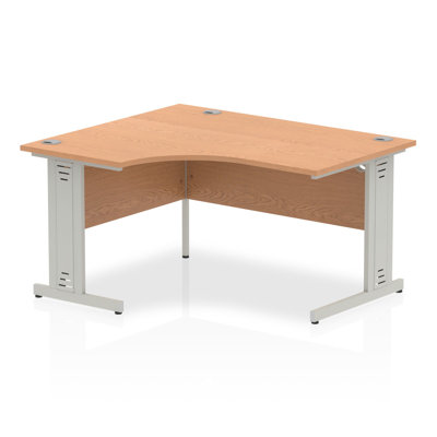 Tibay L-Shaped Metal Base Computer Desk