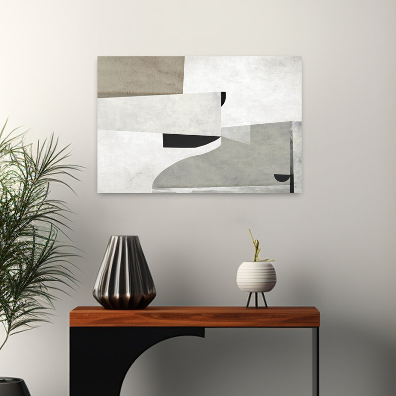 Art contemporain contemporain abstrait, H 16 po x l 24 po