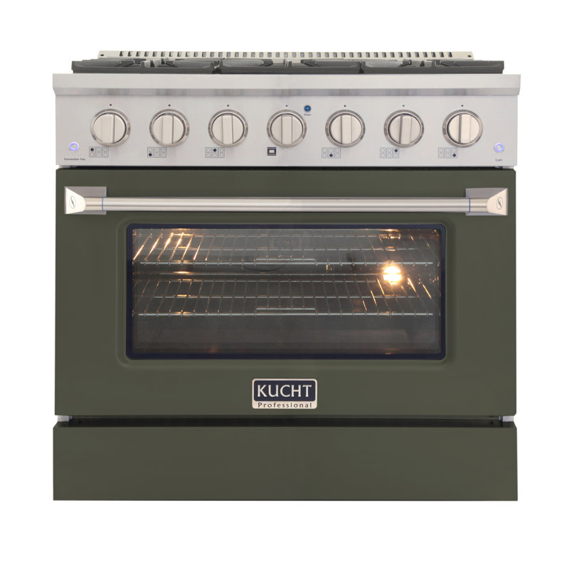 36" 5.2 Cu. Ft. Freestanding Gas, Olive Green, Natural Gas