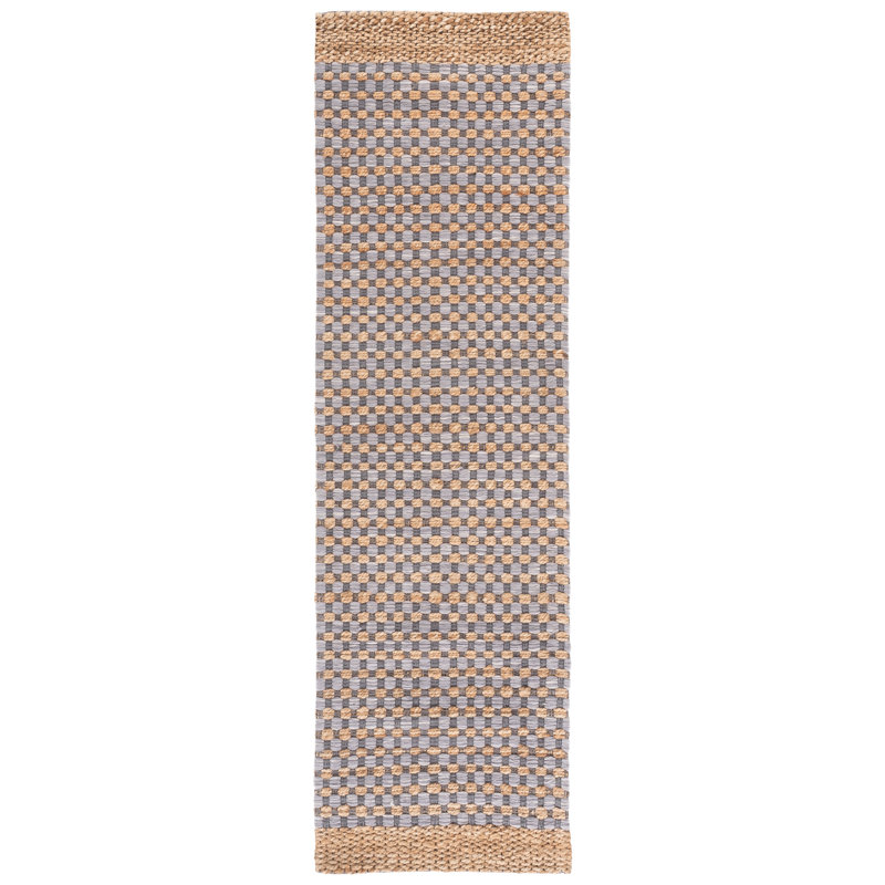 Martha Stewart 9529 Hand Tufted 40% Jute; 40% Wool; 20% Cotton Geometric Rug, Runner 2'3" x 8'