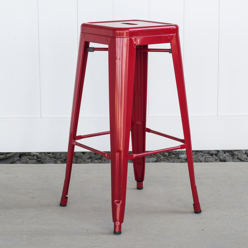 Tabouret bar et de comptoir Itzia, Rouge, Tabouret de bar (assise de 30 po de hauteur), 2