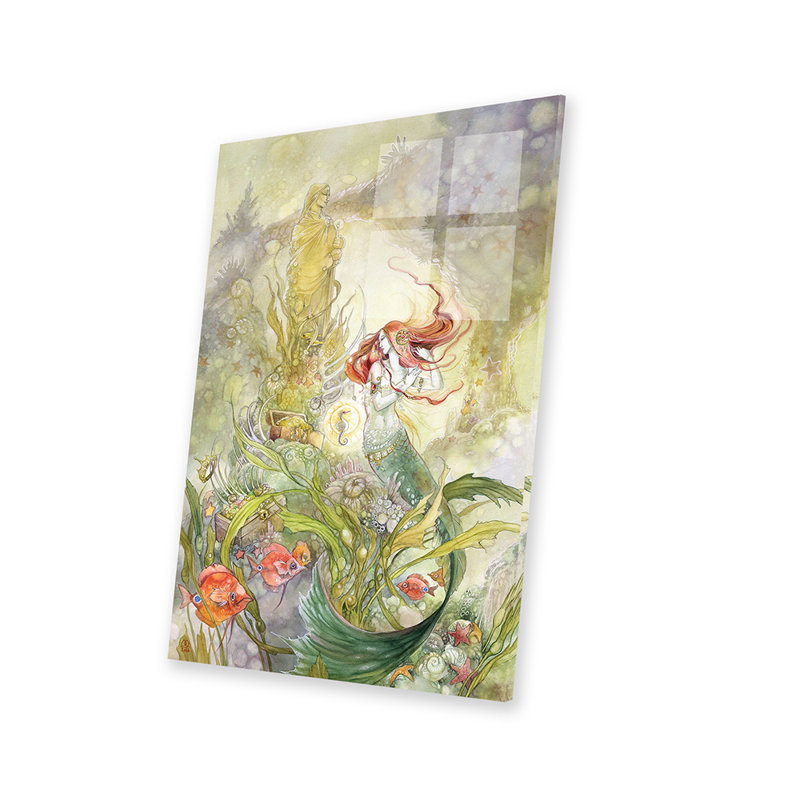 Petite sirène sur plastique / acrylique par Stephanie Law