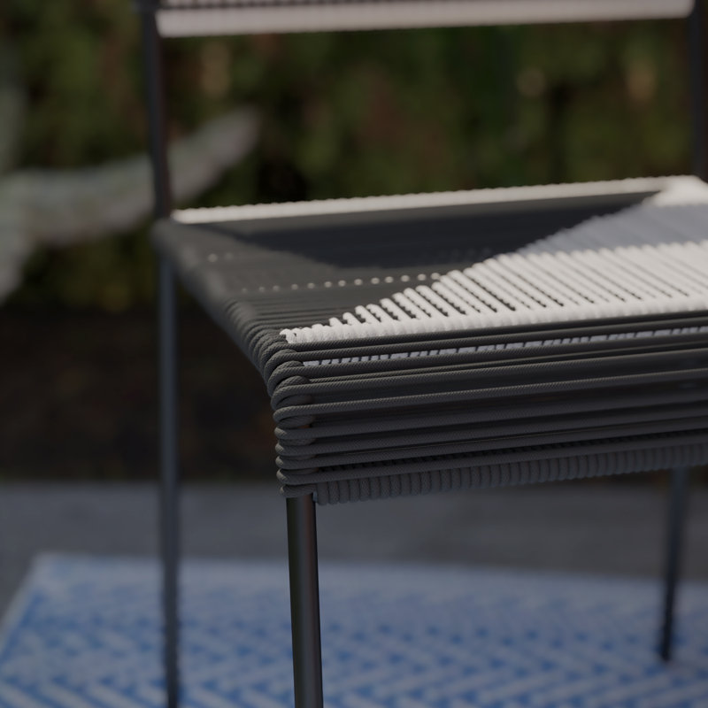 Ensemble de chaises d'extérieur tissées 2 pièces Caida
