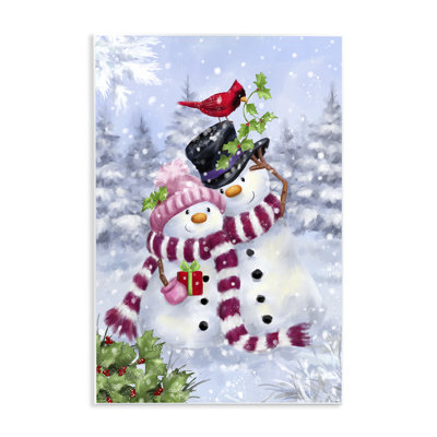 Joyeux bonhomme de neige et toile cardinal par Jean-François