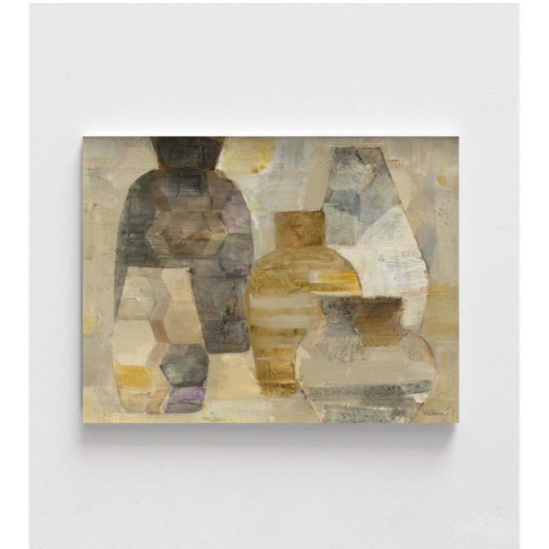 «Rustic Jars Fireplace», affiche d'art mural encadré de style campagnard minimaliste, art mural couleur terre, décor de cuisine rustique