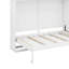 Lit escamotable en bois avec armoires supérieures, conception pliable peu encombrante-1086208194-1086208199