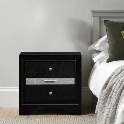 Table de chevet noire Torring
