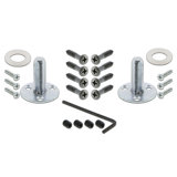 Mission Plate with Decorative Keyhole and Meadows Door Knob