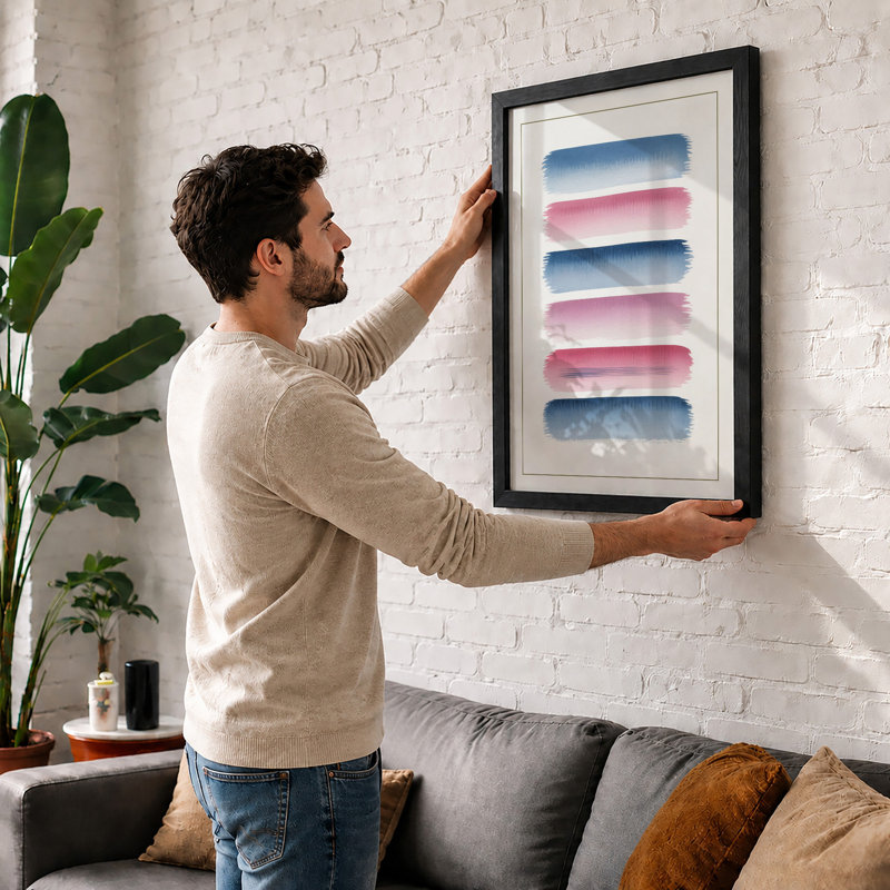 Six Soft Gradients Minimalist - Print, Unframed, A3 - 42.0 x 29.7 cm