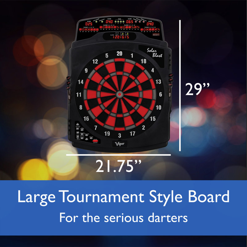 Viper Solar Blast Electronic Dartboard with Darts