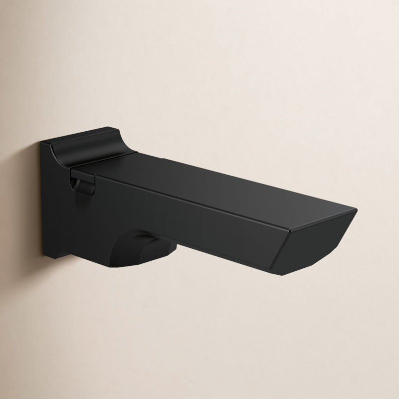 Pivotal Wall Mounted Tub Spout Trim, Matte Black