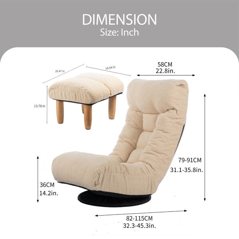 Trule Reseda Adjustable Reclining Rocker Game Chair