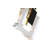 1-Light Black Leather Strap Pendant With A Clear Crystal Block-1027410445