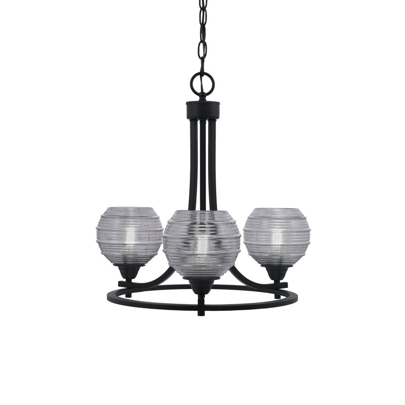 Lustre 3 lumières Paramount, Gris clair
