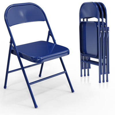 Ensemble de chaises pliantes empilables en métal Miramar