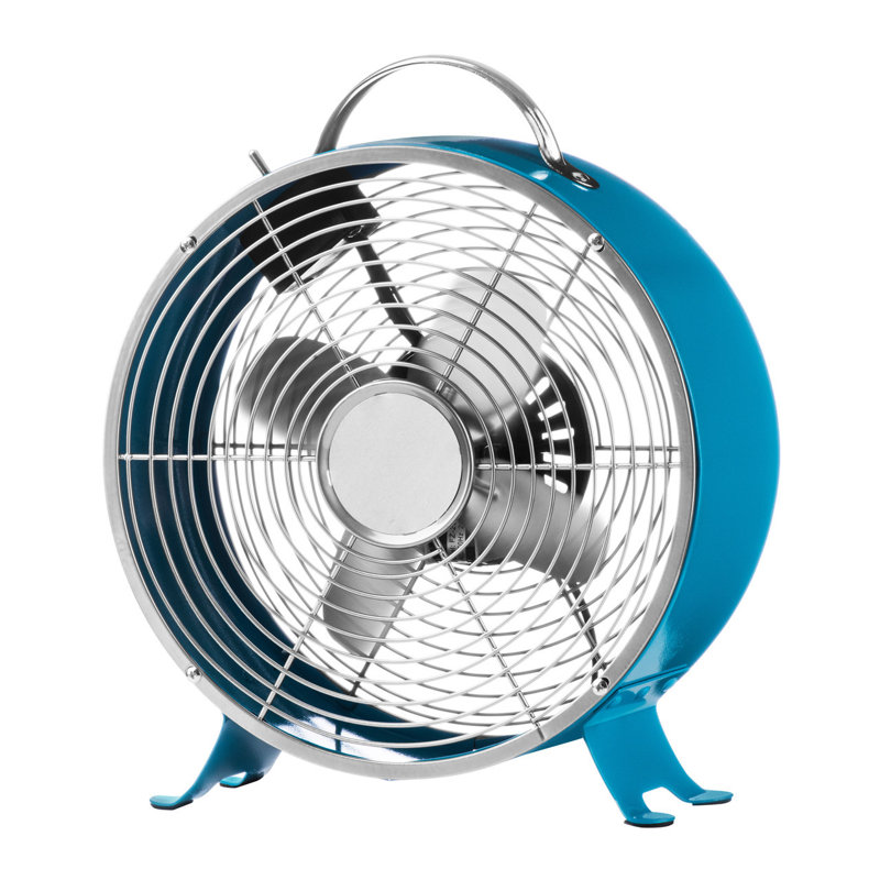 Retro Table Fan, Blue