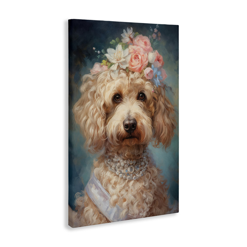 «Fancy Labradoodle Portrait Canvas», conception par Wumples, H 24 po x l 16 po