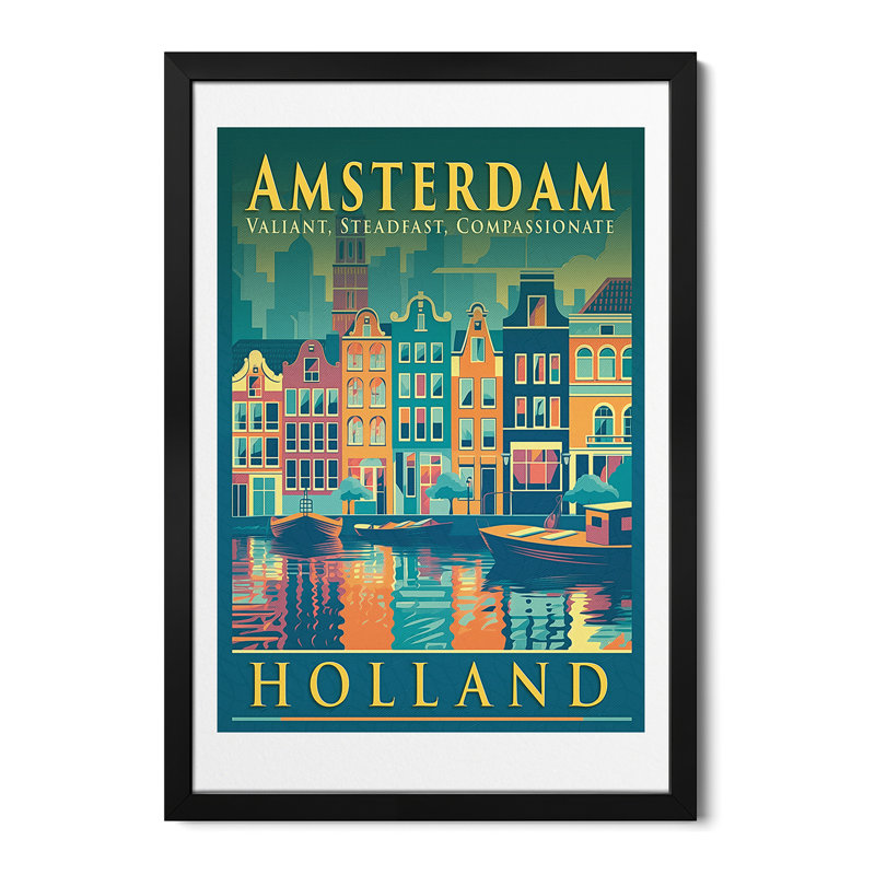 Vintage Poster XV Premium Framed Posters, 32" H x 24" W