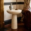 57.5x57.5cm Side Table Pedestal Sofa Table Stone-effect  Coffee Table
