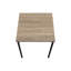 Ensemble de table, ensemble de 3 pièces, café, bout, métal noir, stratifié taupe foncé, contemporain, moderne-297700176-297700183