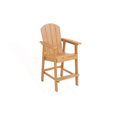 All-Season Outdoor Lounge Chair, Adirondack Bar Chair, Patio Chair
