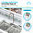 KBFmore 17.63 Inch Dual Function Stainless Steel Kitchen Faucet with Pull Out Down Spray Head-86309183