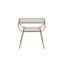 Glass Top End Table