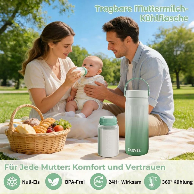Refroidisseur de lait maternel, refroidisseur isolé en acier inoxydable 316 20 oz
