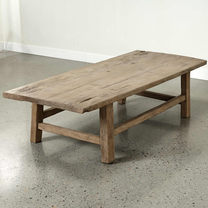 Solid Wood Coffee Table, 16.5" H x 66" L x 24" W