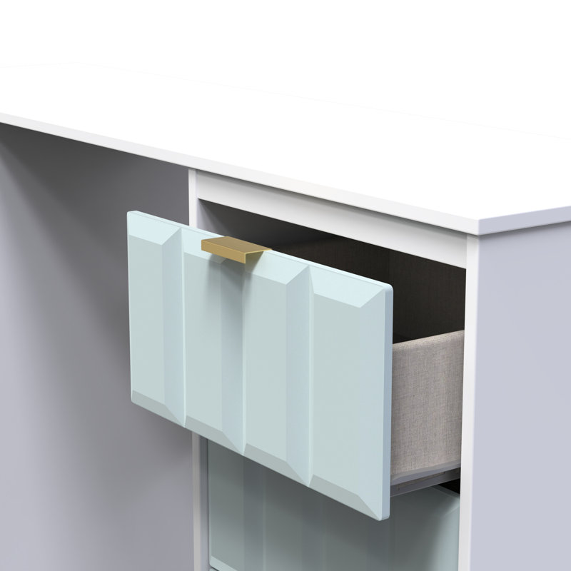 Besian Dressing Table, Duck/White