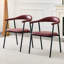 Ensemble 4 pièces de chaises de salle à manger en cuir PU avec pieds en métal-133227327-133227331