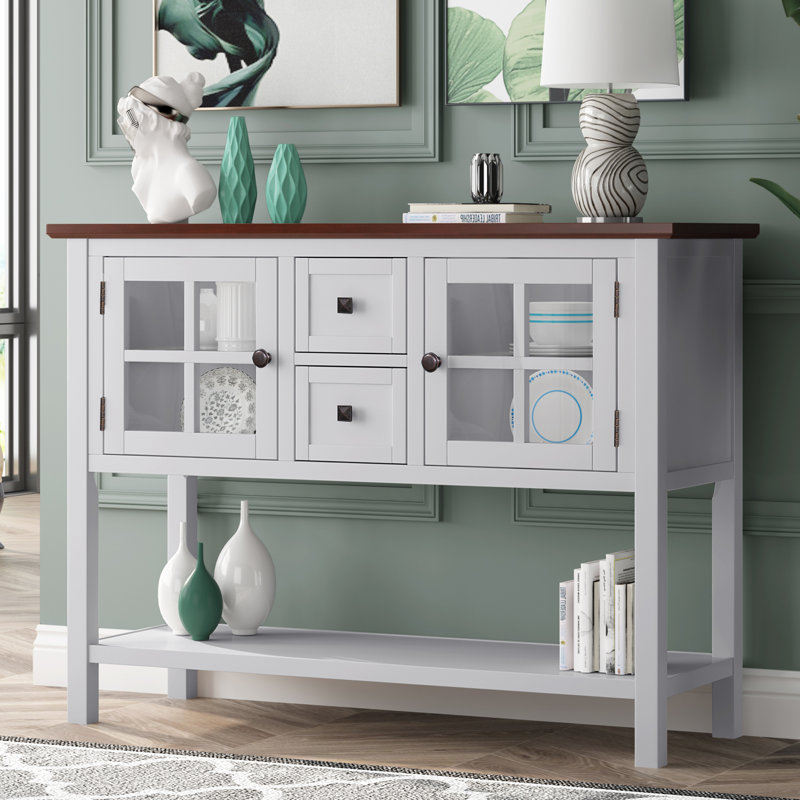 Console 45 po Mosheim, Brun, Blanc