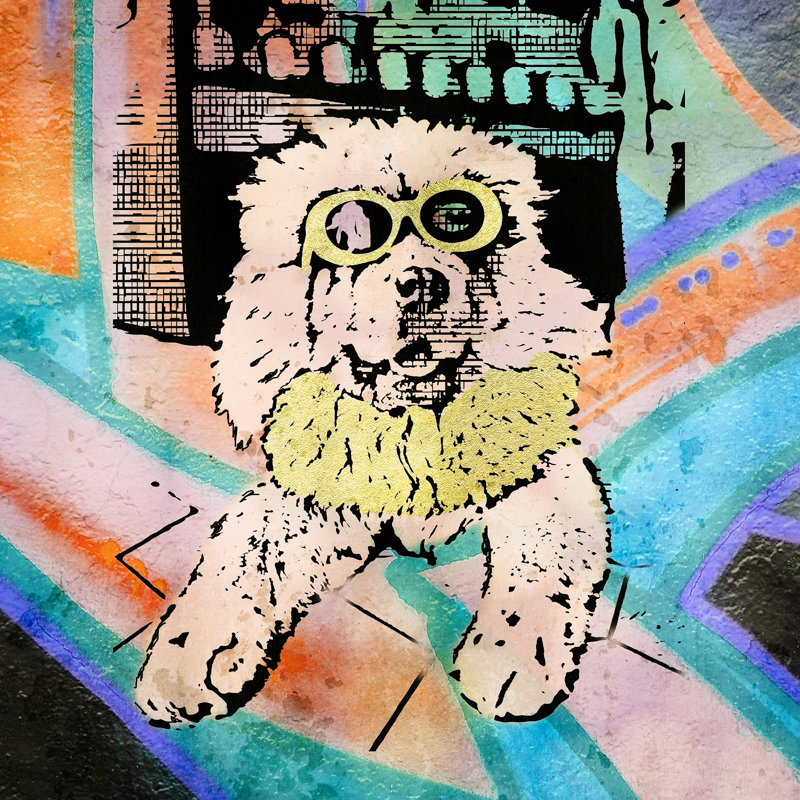 Boujee Dog Crossroads 2 24x24