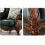 Fauteuil haut de gamme en cuir véritable de 48 po de largeur