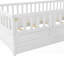 Lit simple au sol avec barrière de sécurité ultra haute Porte en pin massif, assemblage facile-1779139126-1779139114