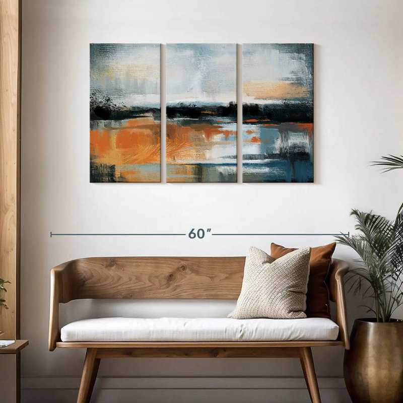 Avery Sunstruck Abstract Landscape, 28" H x 45" W