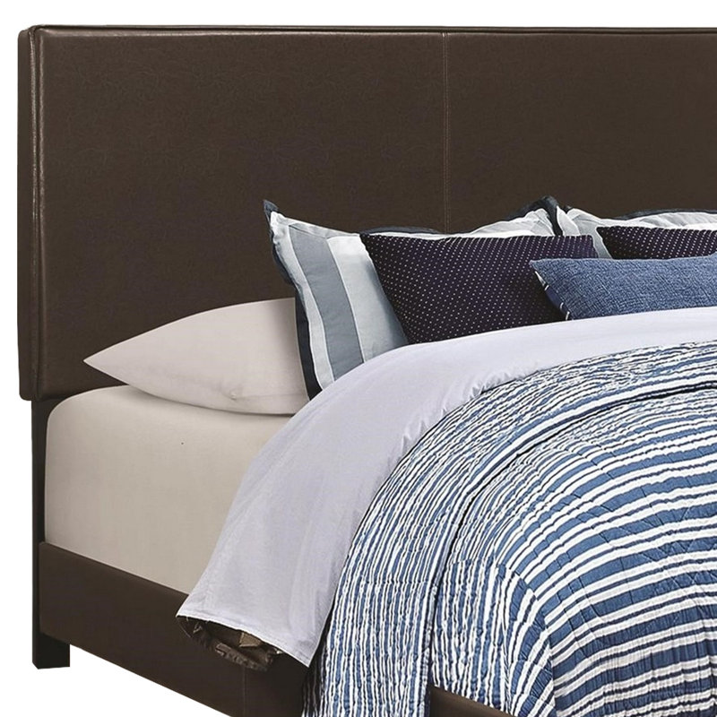 Lit tapissier standard Mielke, Brun, Double