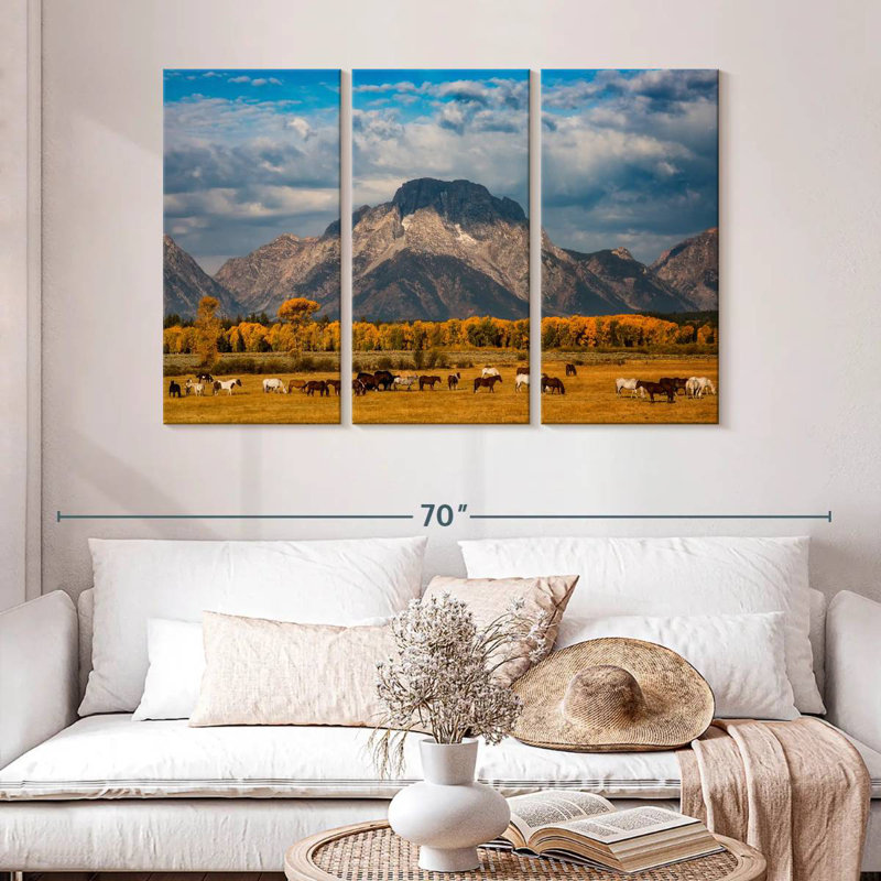 Alvord Teton Horse Ranch, H 32 po x l 50 po