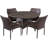 Aonghas 4 - Person Wicker Patio Dining Set with Round Table