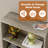 Aillee 70.9"H Standard Bookcase with Doors-1543865964