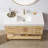 Cataleya Single Sink Bath Vanity in Weathered  with White Grain Composite Stone Top-768135024-768135027