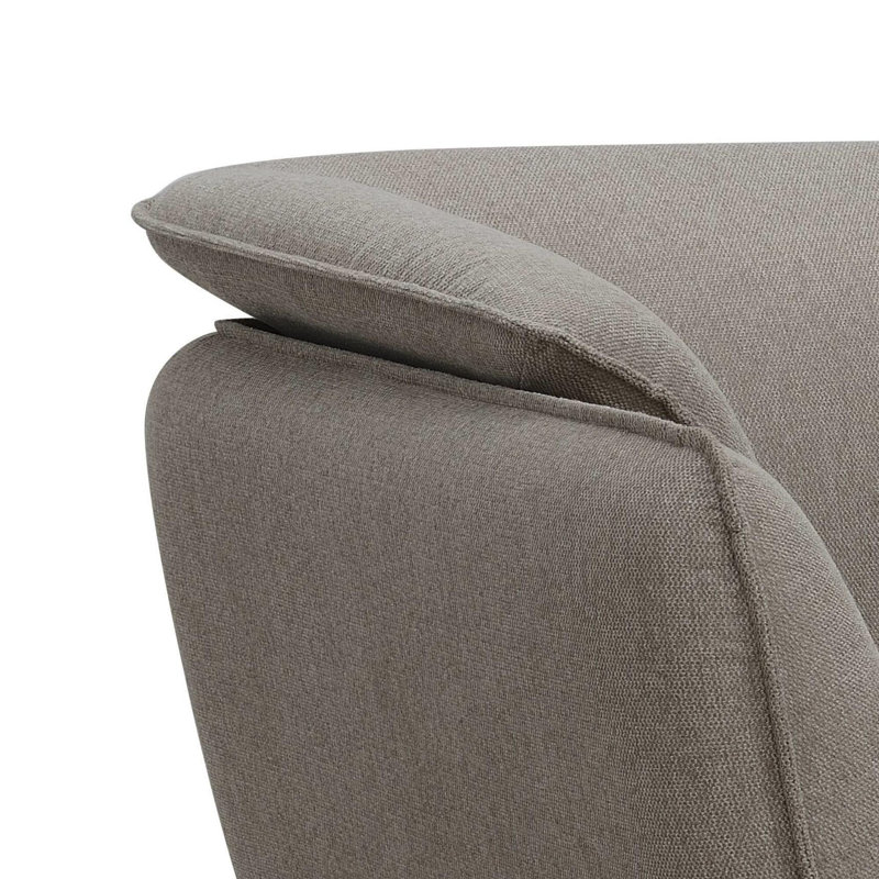 Fauteuil d'appoint moderne, Brun